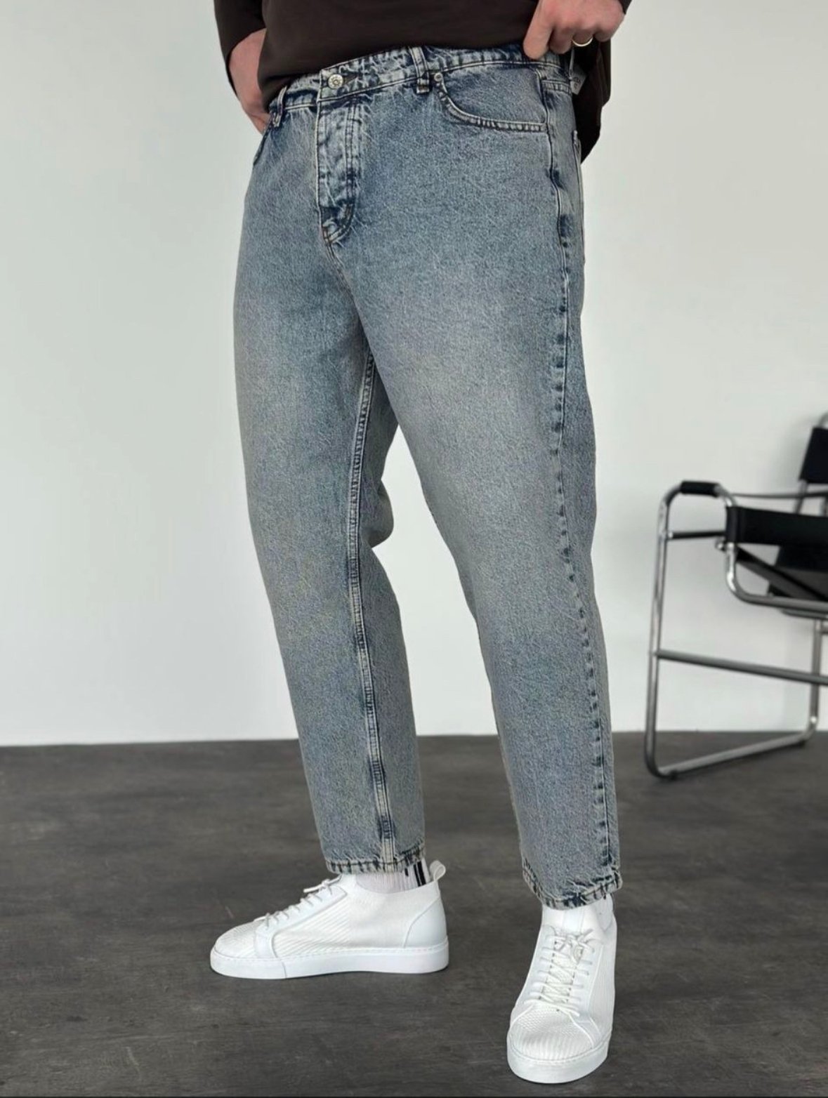 Coolcombin мъжки светли бойфренд boyfriend дънки