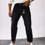 Boyfriend черни накъсани дънки 424/640/504