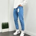 Boyfriend светло сини дънки 496- 408