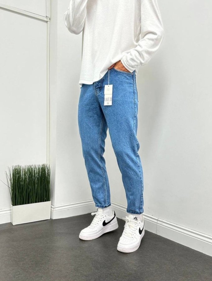 Boyfriend светло сини дънки 496- 408