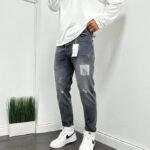 Boyfriend сиви надраскани дънки 272