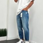 Boyfriend тъмно сини дънки 696