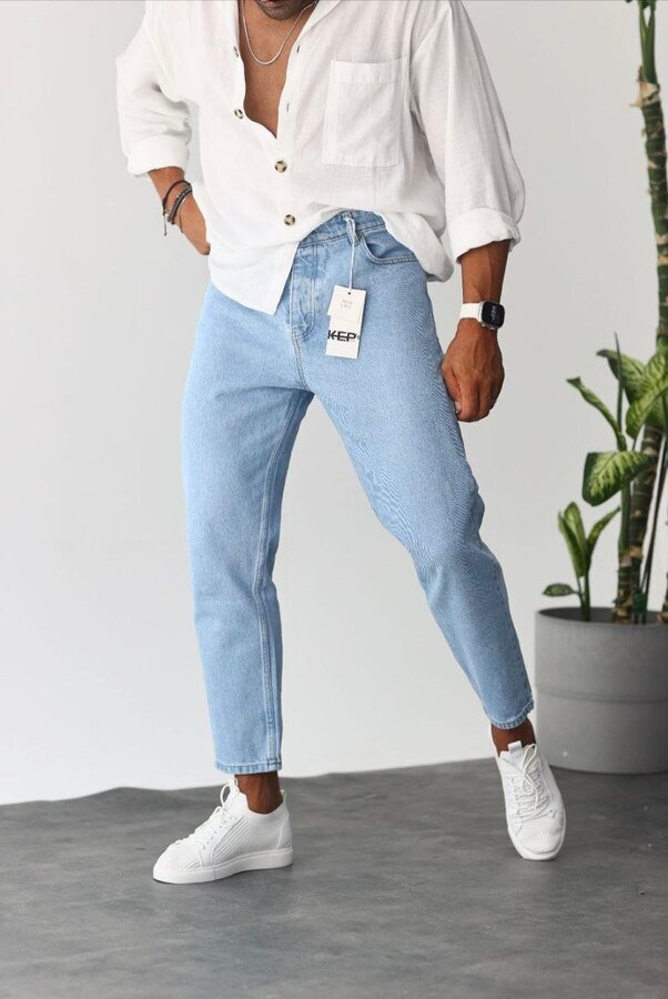 Boyfriend светло сини дънки 464/ 392