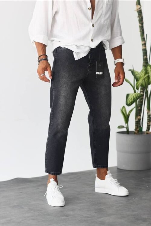 Boyfriend светло черни дънки 440