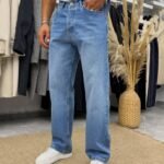 Baggy тъмно сини дънки 520